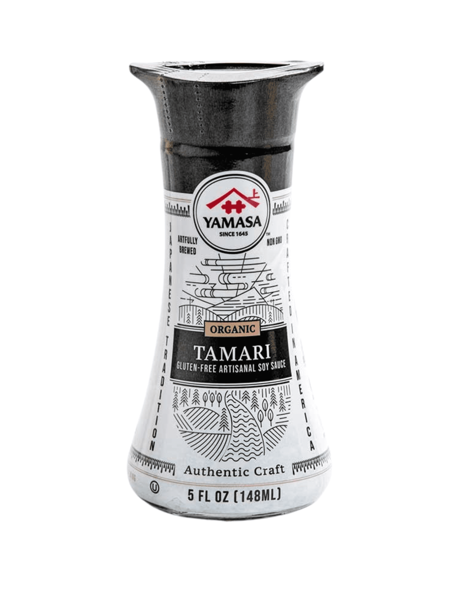 Yamasa Organic Tamari Soy Sauce, 5 oz, Dispenser Included, Wheat-Free, Gluten-Free Japanese Shoyu
