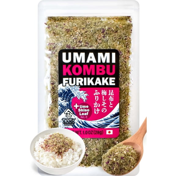 YAMASAN KYOTO UJI Japanese Furikake Umami Seasoning, Super Food Kelp, Tororo Kombu, Rice Topping, Delicious Flavor of Various Foods, Low Calories, Made in Japan 28g(1.0oz) H1