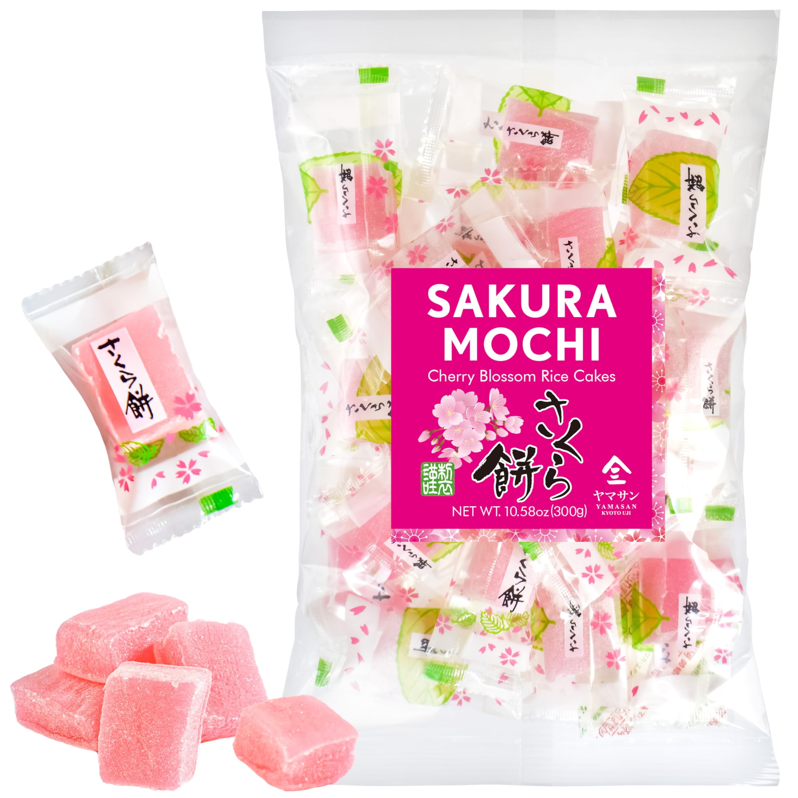 YAMASAN KYOTO UJI Japanese KEF28 Sakura Mochi Candies, Real Traditional ...
