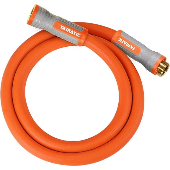 YAMATIC 5/8"Garden Leader Hose Flexible Outdoor Garden Hose 5ft Garden Water Hose, All-weather Lightweight Garden Water Hose, Burst 600 PSI