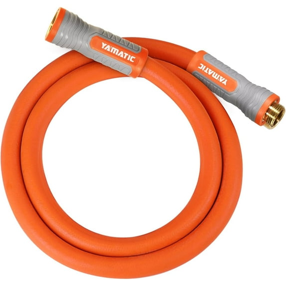 YAMATIC 5/8"Garden Leader Hose Flexible Outdoor Garden Hose 5ft Garden Water Hose, All-weather Lightweight Garden Water Hose, Burst 600 PSI