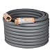 YAMATIC 5/8" x 50 ft Heavy Duty Garden Hose, Swivel Handle, 600 PSI, Gray