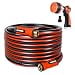 YAMATIC 50 ft x 5/8" Garden Hose, 10-Function Nozzle, Swivel Handle, Kinkless, Leakproof