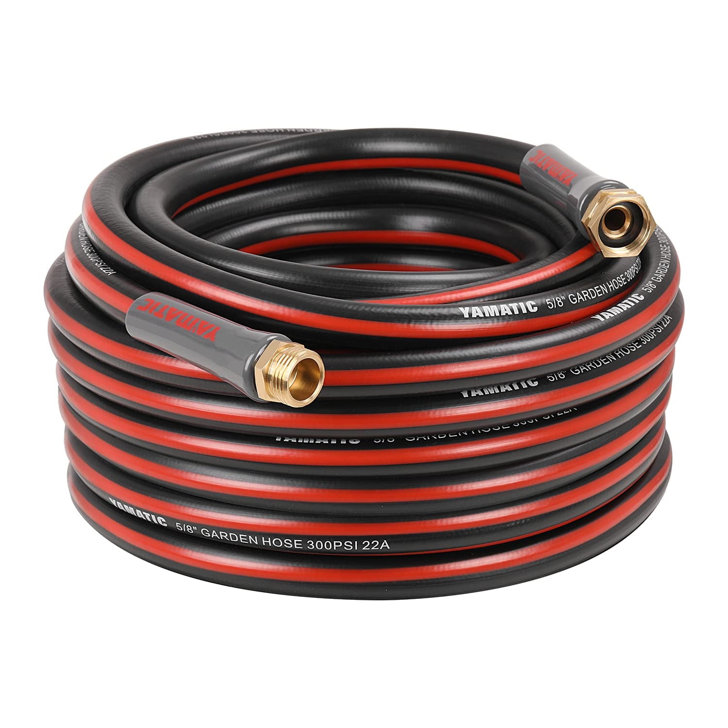 0.62 x 50 ft. Garden Hose with GHT Fitting - 0.75-11.5 in. 