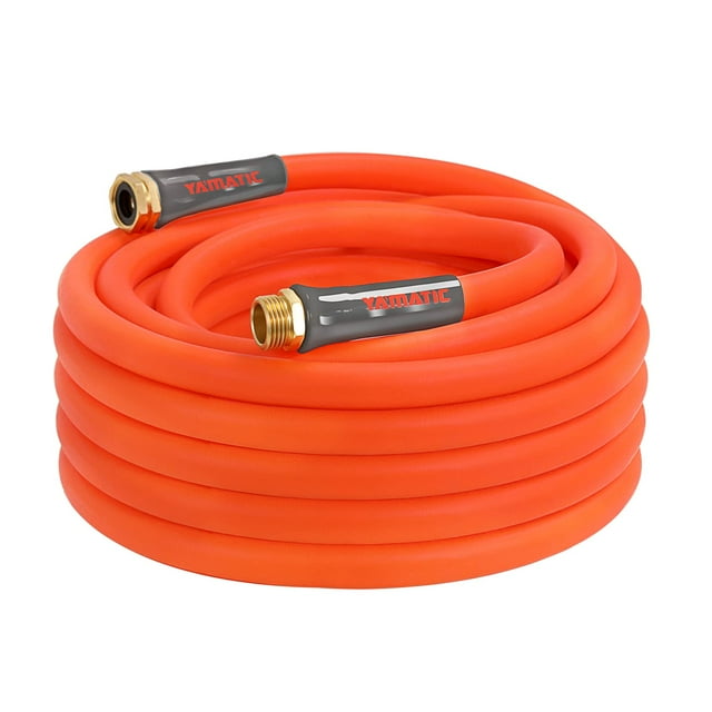 YAMATIC Garden Hose 5/8 x 30 Ft Water Hose, Burst 600 PSI Water Hose for Outside, Flexible, Kink