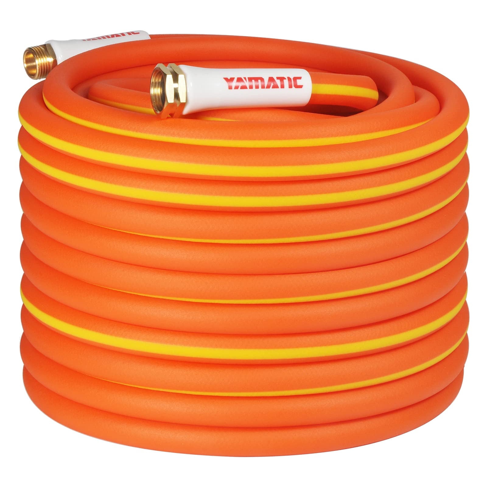 YAMATIC Heavy Duty Garden Hose 5/8 in x 100 ft, Ultra Flexible Water
