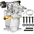 thumbnail image 1 of YAMATIC 3/4" Shaft Horizontal Pressure Washer Pump 3400 PSI 2.5 GPM Replacement Pump for Homelite, Troy-Bilt, Simpson, Karcher, Honda GC160/GC190 & AR RMV 2.5G30, 1 of 6