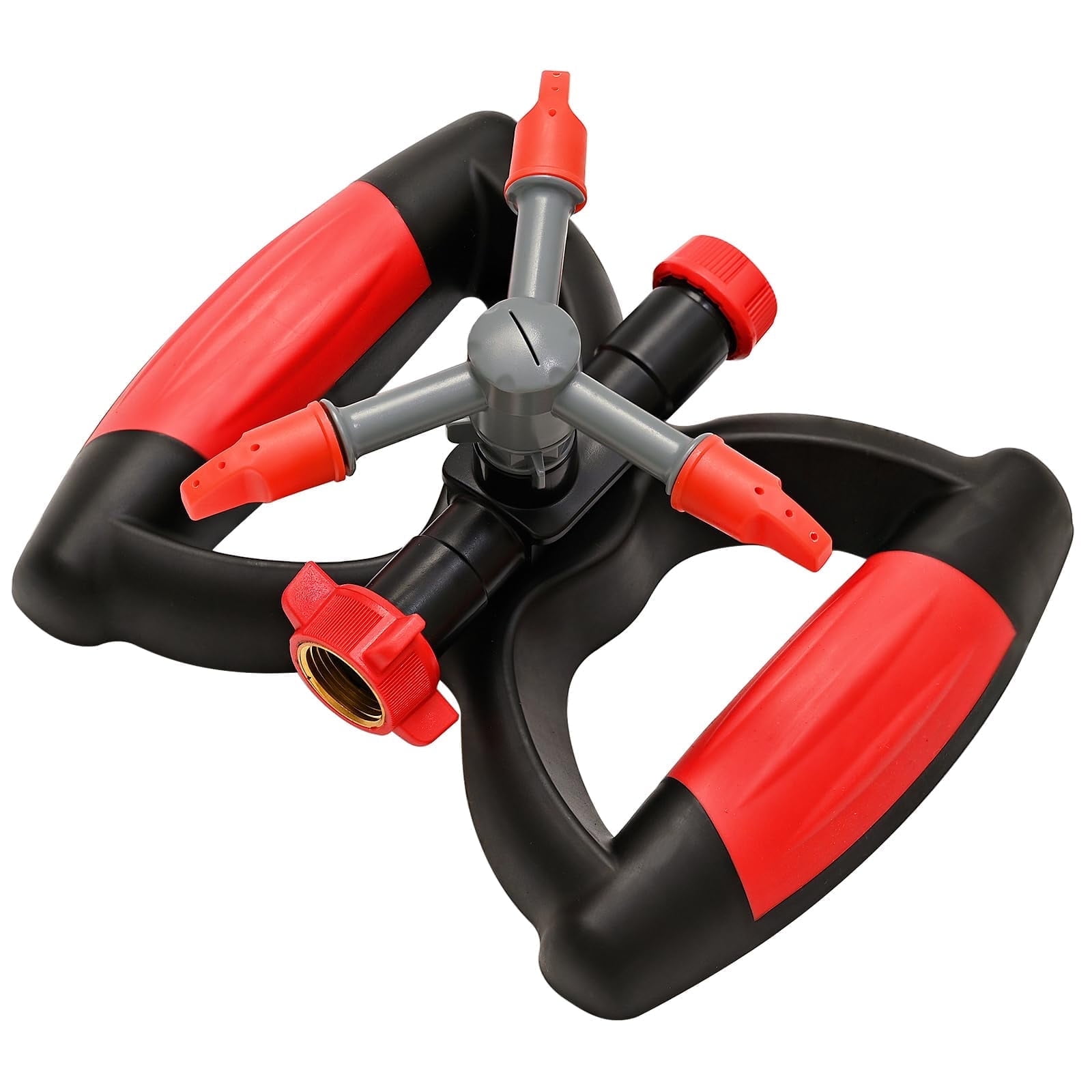 YAMATIC Lawn Sprinkler, Automatic 360 Degree Rotating Large Area 3 Arm Sprayer