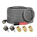 YAMATIC Flexible Pressure Washer Hose 30FT 1/4", 3200 PSI, M22-14mm & 3/8" Quick Connect