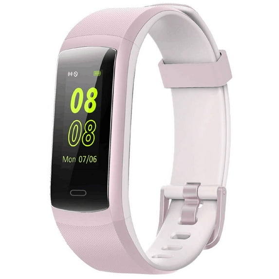 YAMAY Fitness Tracker, Fitness Watch Heart Rate Monitor Activity Tracker, Color Screen Dual-Color Bands IP68 Waterproof, with Step Counter Sleep Monitor 14 Sports Tracking, Smart Watch for Women Men