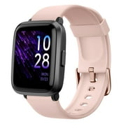 YAMAY SW023 Smart Watch for Women Men, Fitness Tracker Watch Compatible with iPhone Samsung Android Pink