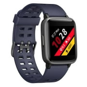 YAMAY Smart Watch for Men Women, Watches Compatible with iPhone Android Phones Pedometer IP68 Waterproof Blue