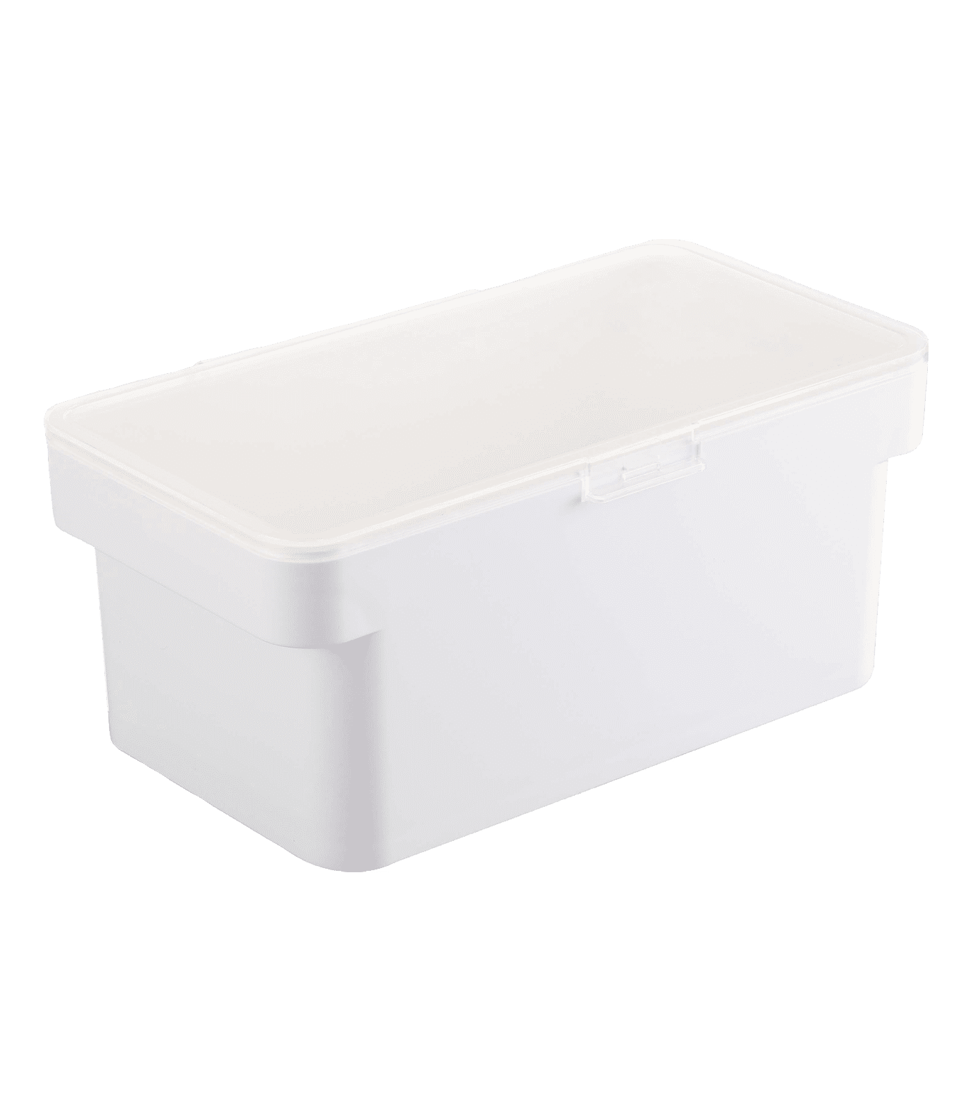 Small White Airtight Plastic Pet Food Storage Container