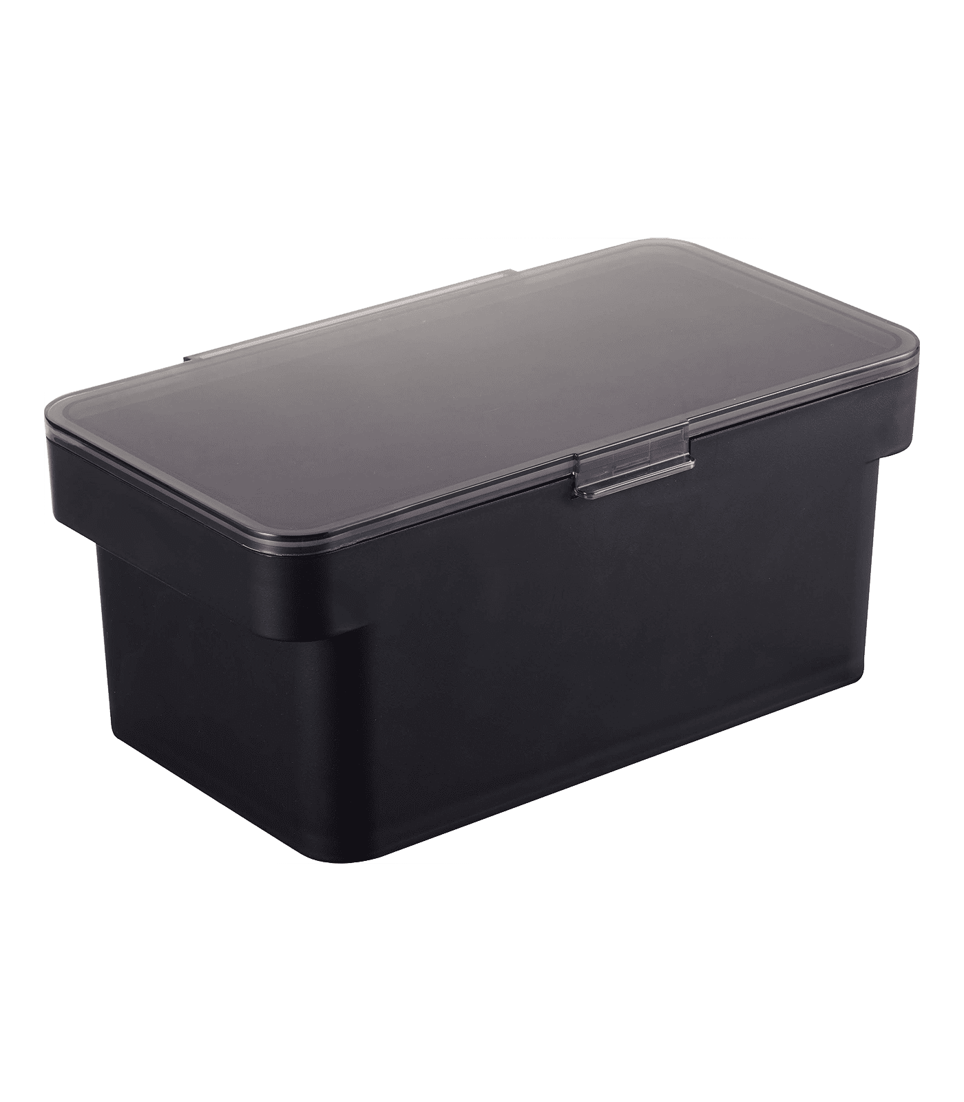 Black Airtight Plastic Pet Food Storage Container, 0.8 Gallon
