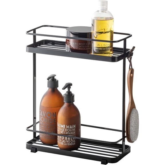 YAMAZAKI Home Tower Bath Rack - Bathroom Shower Storage Holder, Caddy Shelf Organizer - Small, 13" - Steel -