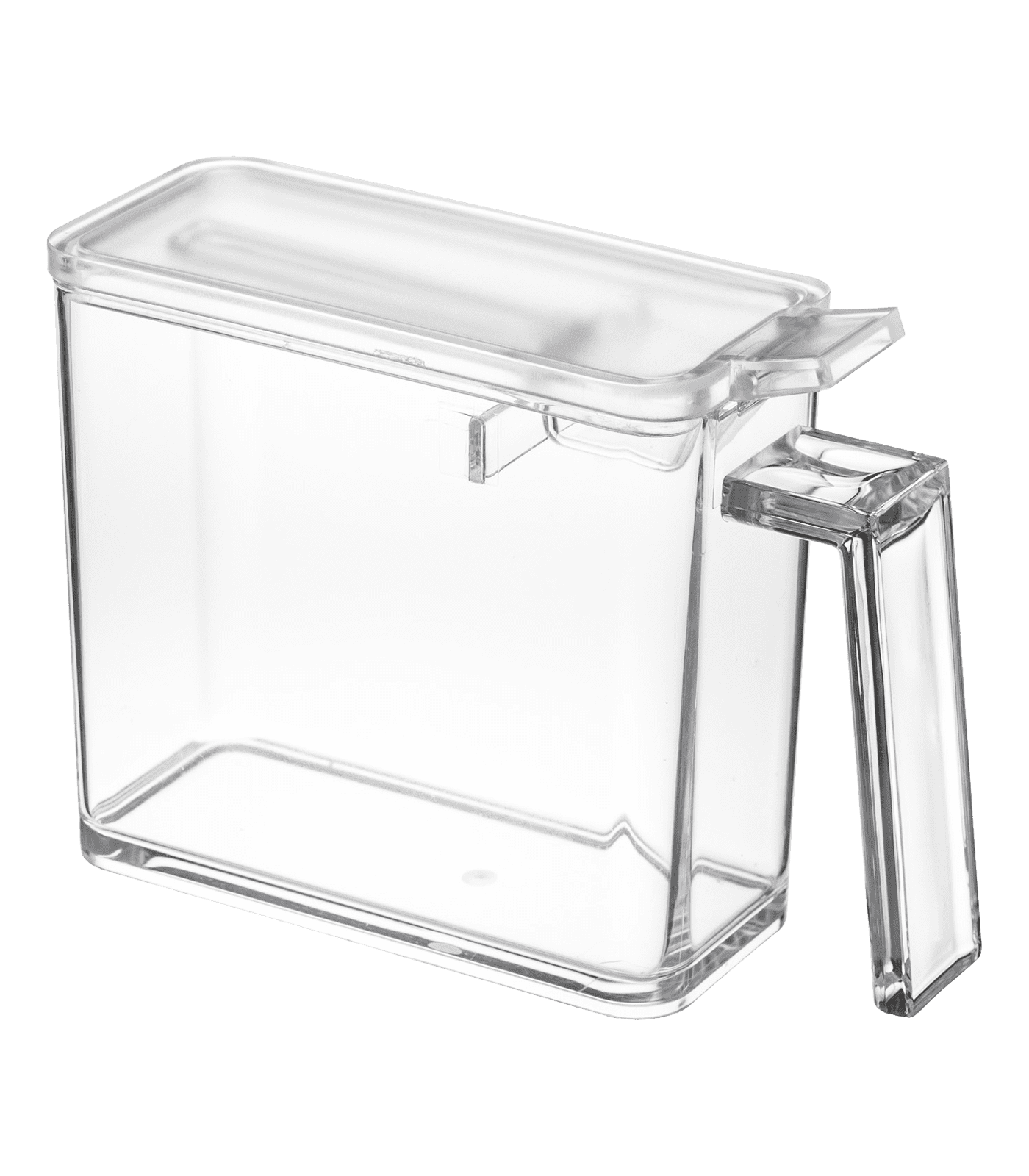 Small White Plastic Spice Jar Set with Flip Top Lid