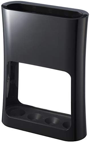 Compact Black Plastic Oval Umbrella Stand