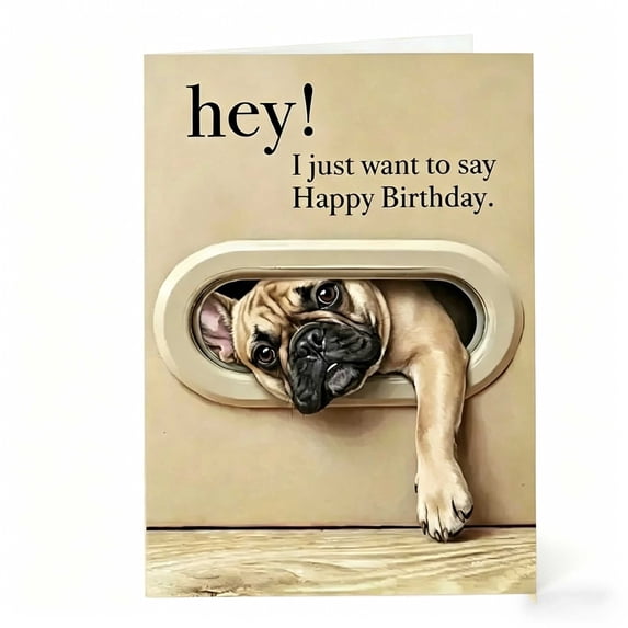 YAMB 10 Pack Funny Dog Birthday Cards, Humorous Dog Themed Greeting Thick Cardstock, Blank Interior Design for Personalized Wishes, Birthday Gift Party Accessory Decor for Dog Lovers