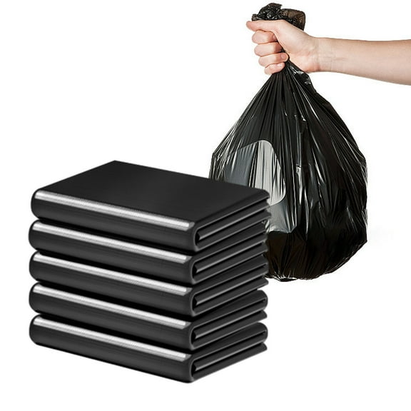 YAMB 16 Gallon Trash Bags , 10-20 Gallon Trash Bags (50 Count Bulk) Large Black Trash Bags 16 Gallon Trash Bags, Extra Large Garbage Bags for Commercial, Household, Lawn (27"x31")