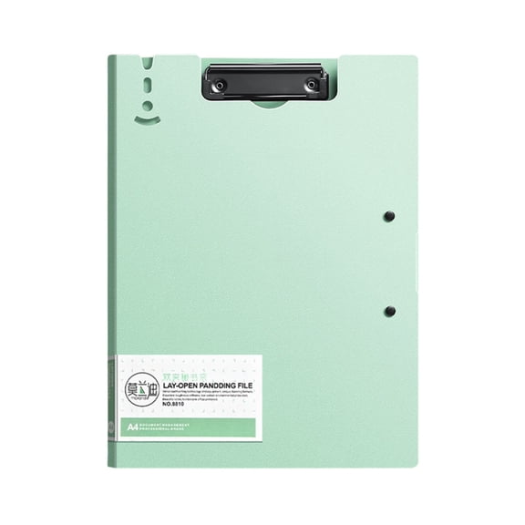 YAMB A4 Folder Board, Foldable Clipboard with Horizontal and Vertical Metal Clips, 360 Degree Foldable Binder Clipboards, File Cover Work Folder Clipboards for Studying Home Office Business Meeting
