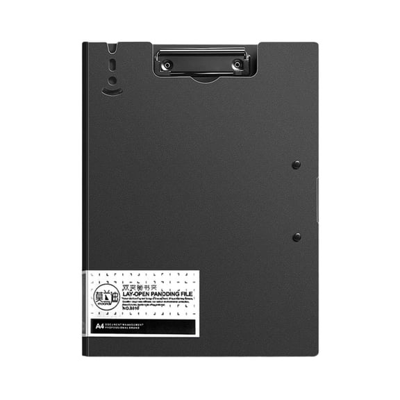 YAMB A4 Folder Board, Foldable Clipboard with Horizontal and Vertical Metal Clips, 360 Degree Foldable Binder Clipboards, File Cover Work Folder Clipboards for Studying Home Office Business Meeting