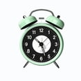 thumbnail image 1 of YAMB Analog Alarm Clock, 4.7 Inch Super Silent Non-Ticking Twin Bell Alarm Clock, Backlight Luminous No Snooze and Battery Operated, Vintage Louder Bell for Heavy Sleepers Home Decor, 1 of 6