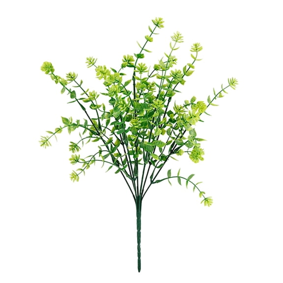 YAMB Artificial Eucalyptus Camellia Bouquet, Colorful Lifelike Faux Floral Stems with Leaves for Vase Arrangement, Fake Flower Ornament for Home Living Room Tabletop Office Decor