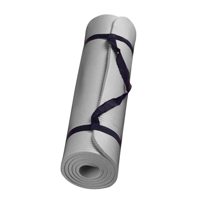 YAMB Extra Thick Exercise Yoga Mat with Carrying Strap - High Density Exercise Mat for Cushioned Support,All Purpose Anti-Tear Exercise Yoga Mat for Various Fitness and Gym Workouts,10"x24"