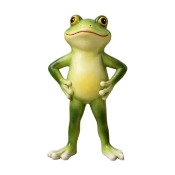 YAMB Frog Resin Ornaments, Miniature Frog Figurines Planter Decor, Cute Flower Pot Accessories Resin Frog Statue, Cute Yoga Frog Figurines for Outdoor Patio and Garden Decor