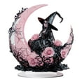 thumbnail image 1 of YAMB Gothic Halloween Acrylic Decorations - Pink & Black Witch Eyeball Tabletop Decor Centerpieces Spooky Gothic Art Ornament for Home Party Display,Unique Holiday Gift,Moon Witch, 1 of 6
