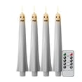 thumbnail image 1 of YAMB Halloween Ghost Flameless Taper Candles, Battery Operated Simulated Warm Flickering Flame Candles with Remote Timer, Reusable Spooky LED Table Centerpiece for Indoor Home Decor, 4 Pcs, 1 of 6