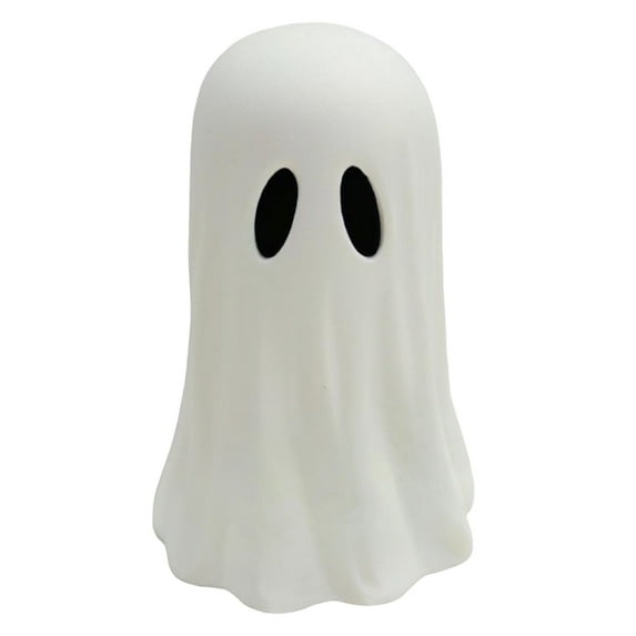 YAMB Halloween Paper Mache Ghost Tabletop Decorations – White 4in Indoor Spooky Ghost Resin Figurines for Mantel,Shelf,Party Decor,Home Table Centerpieces Tiered Tray Decorations