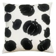 thumbnail image 1 of YAMB Halloween Pumpkins Throw Pillow - Black Pumpkins Embroidered Pillow Thanksgiving Home Party Pumpkin Fall Decoration,18 X 18 Inch Autumn Throw Pillow Bedroom Sofa Cushion Couch Decor, 1 of 6