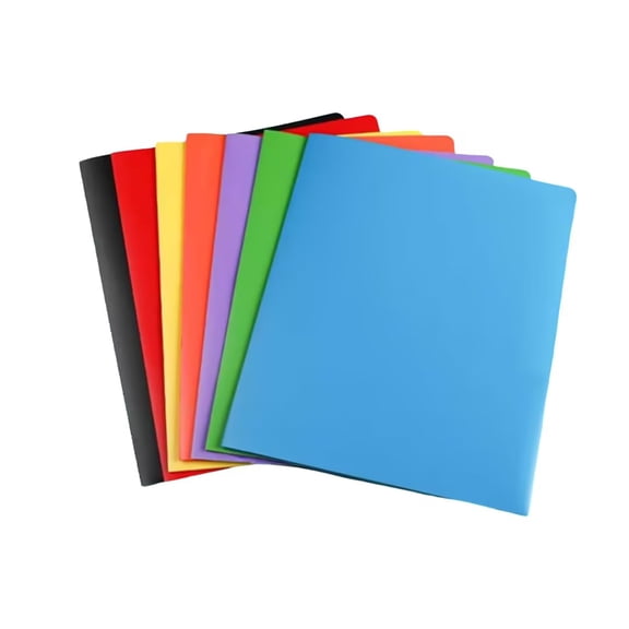 YAMB Letter Size Waterproof Pocket Folders, Multicolors Crack Resistant Document Organizer with Business Card Slot, Durable Color-Code Classification File Storage Holder for Office Paper Notes