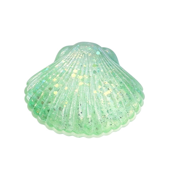 YAMB Maltose Shell Shaped Squeeze Ball, Realistic Soft Crystal Slow Rising Fidget Dough, Portable Anti-Tear Odorless Mini Stress Relief Sensory Gadget for Home Office Daily Relaxation, Green