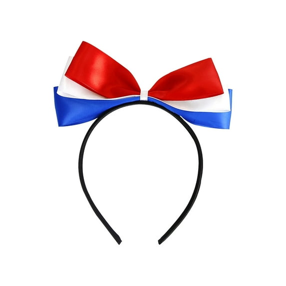 YAMB Patriotic Headband,4th of July Party Favors Star Flashing Design Independence Day Hair Accessories Headwear for Veteran's Day and Memorial Day,Red White Blue Party Headband for Celebrations