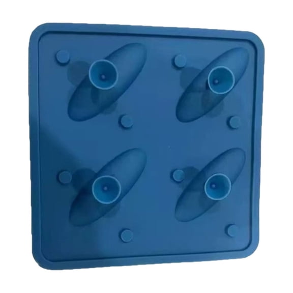 YAMB Shark Silicone Ice Cube Mold Tray, Food Grade BPA-Free 3D Ocean Animal Ice Mold, Quick Freeze Easy Release, Reusable and Remove Fun Shapes, for Party Drinks, Bar, Kitchen Decor, Blue