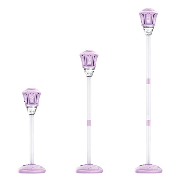 YAMB Street Lamp Bubble Tower with Lights, Rechargeable Standing Bubble Maker, Automatic Bubble Machine Torch Garden Lamp, Adjustable Height Street Light for Outdoor Garden, Patio Decor, Purple