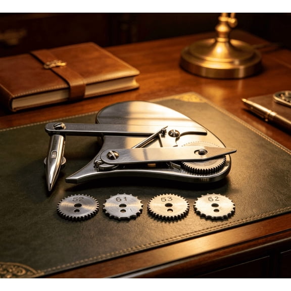 YAMB Vintage Precision Dotting Pen Set, Retro Mechanical Antique Gear Train Ruling Pen with Replaceable Brass Wheels, Blueprint Drafting Tool with Solid Alloy Body for Architects & Craft Lovers