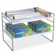 YAN & HIN Kitchen Cabinet Organizer, Expandable Kitchen Aluminum Foil and Plastic Wrap Organizers, Sandwich Storage Bags organizer, bottle storage bag under sink organizer for Pantry Organization
