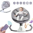 thumbnail image 1 of YANAOFFE Musical Baby Swing for Infant Portable Swing with Remote Control, Bluetooth, Unisex, Gray, 1 of 8