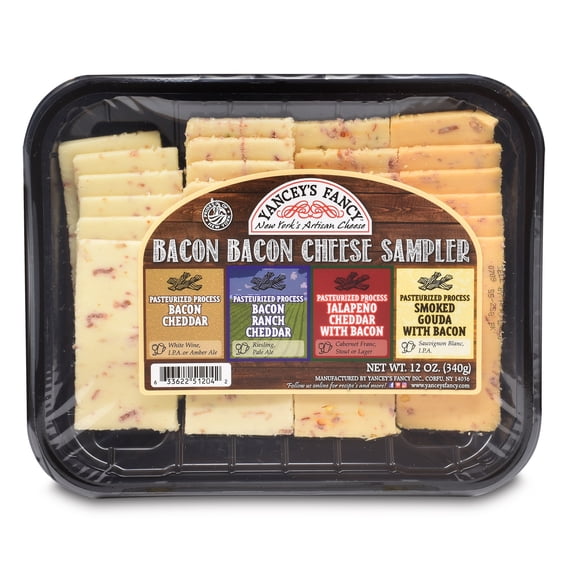 Yancey's Fancy Bacon Cheese Sampler Tray, 12 oz