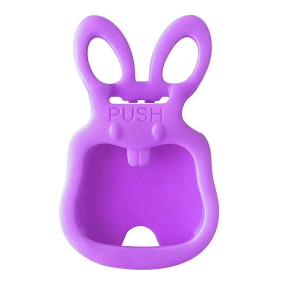 YANDE-10Pcs Soda Can Opener Set, Cute Rabbit Shape Leak-Proof Drink Covers Beverage Barricade Cap for Pop Coke Tab Shields Can prevent Dust at the Party BBQ Beach (Purple)