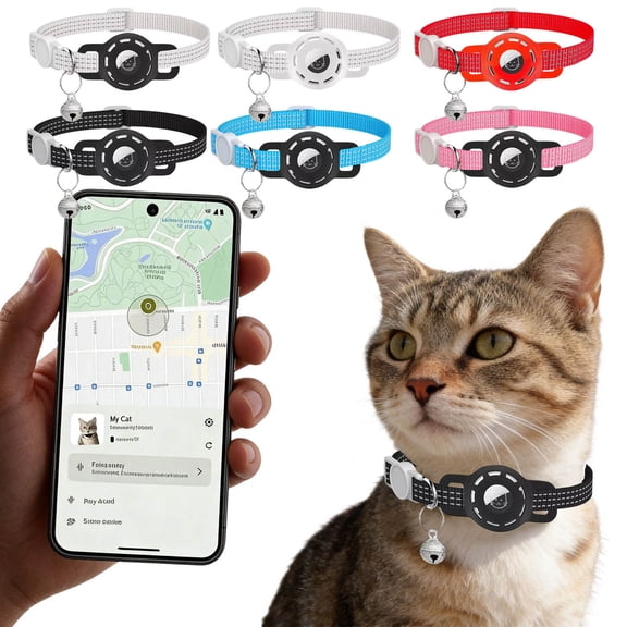YANDE - 7.8-12.6 Inch Waterproof Mini Pet Anti Lost Tracker, Smart Real Time Location Finder Outdoor Activity Monitoring Device for Pets (L)