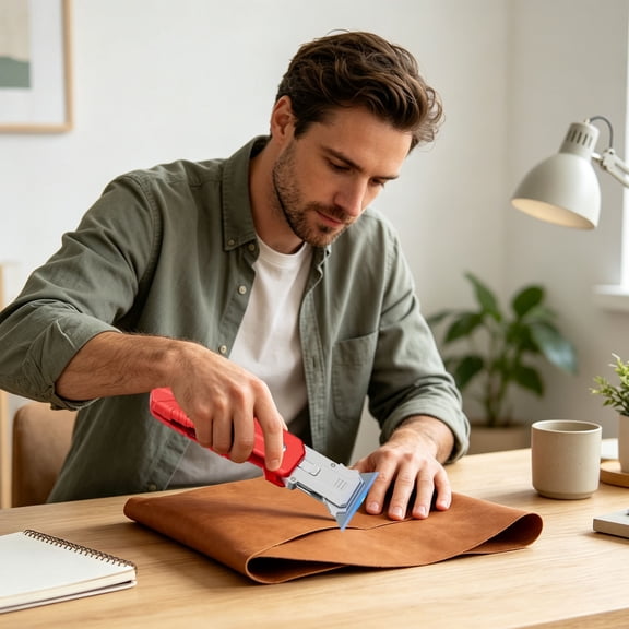 YANDE - Knife Scraper, 2026 New 2-in-1 Folding Box Cutter with Blade Storage, Retractable Design, Heavy Duty Sharp Razor Knife for Home or Warehouse Cardboard, with 3PC Extra Blades