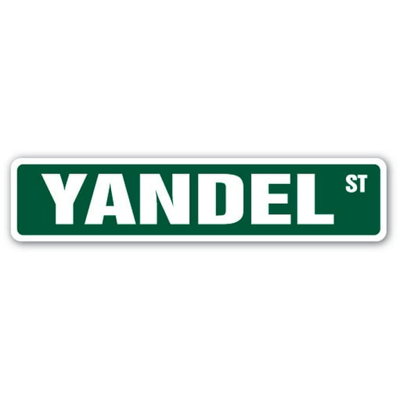 YANDEL Street Sign Childrens Name Room Sign | Indoor/Outdoor |  36" Wide