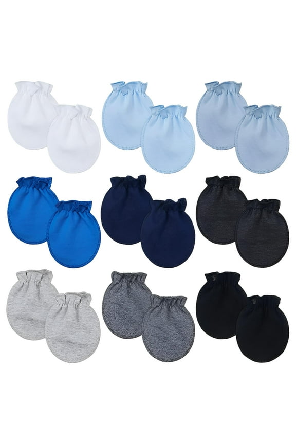 YANDISYDIA Unisex Anit-scratch Mittens, 9 Pieces