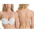 thumbnail image 1 of YANDW Strapless Bra for Women Clear Back Convertible Padded Multiway Bras with Underwire, White 40A, 1 of 8