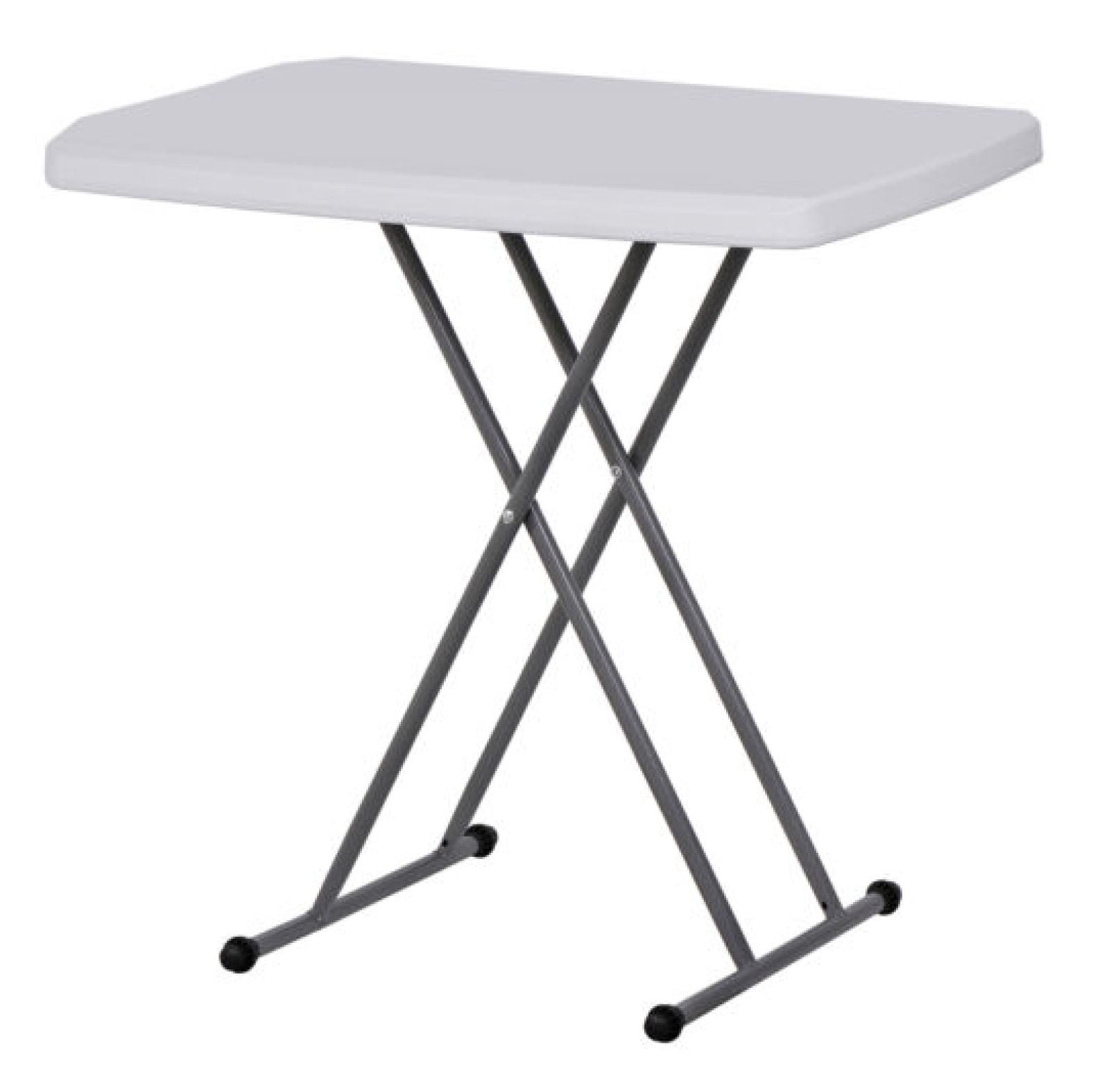 Modern White Foldable Dining Table with High Density Polyethylene Top