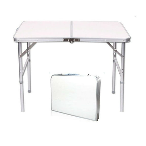 YANG2,3 Ft Aluminum Camping Folding Table Portable Office Camping Picnic BBQ